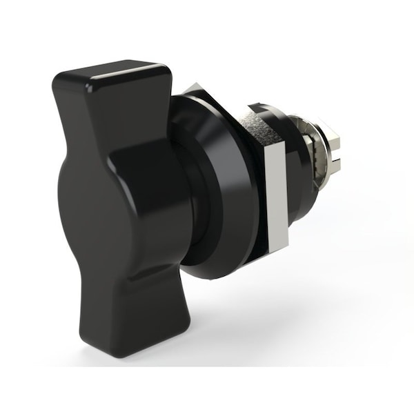 Saginaw Control & Engineering Quarter Turn Wing Knob Non-Locking Black SCE-DLWKF - main